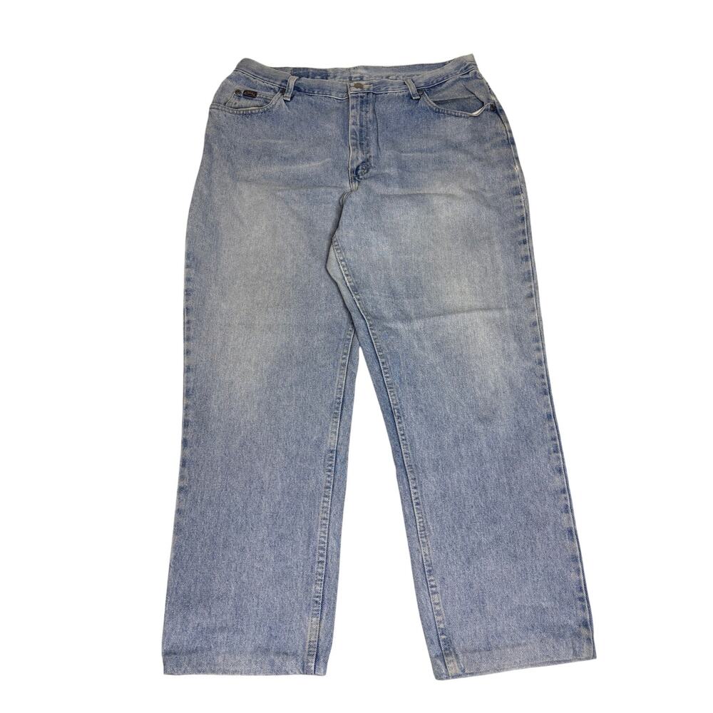 Vintage Riders Light Wash Baggy Jeans Y2K Wide Leg